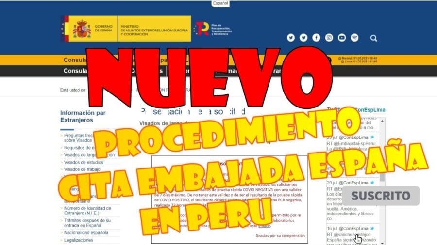 embajada de perú en españa